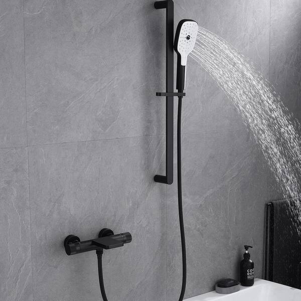 Bathtub Faucet Set With 1 5 Gpm, Bathtub Spout With Handheld Shower Diverter System