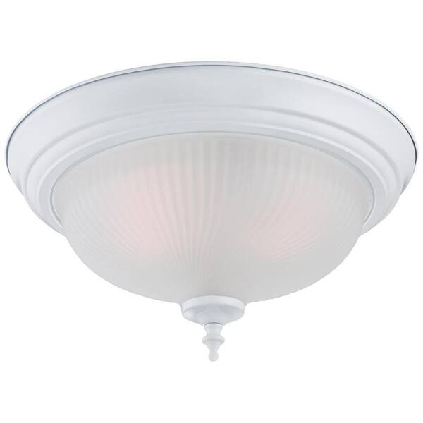 Westinghouse 2-Light White Flush Mount (2-Pack)