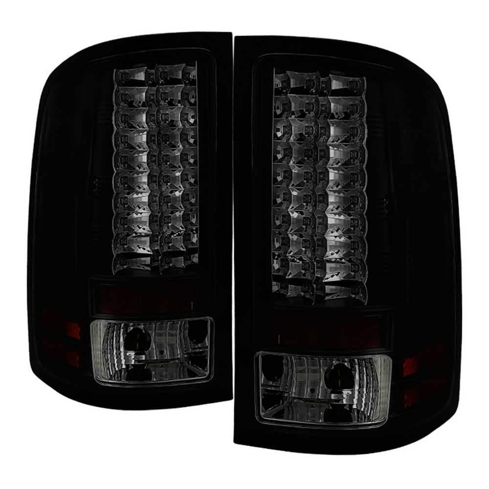 Spyder Auto GMC Sierra 1500 07-13 2500HD/3500HD 07-14 (Doesn't fit 3500HD  Dually Models) LED Tail Lights - Black Smoke 5078186 - The Home Depot