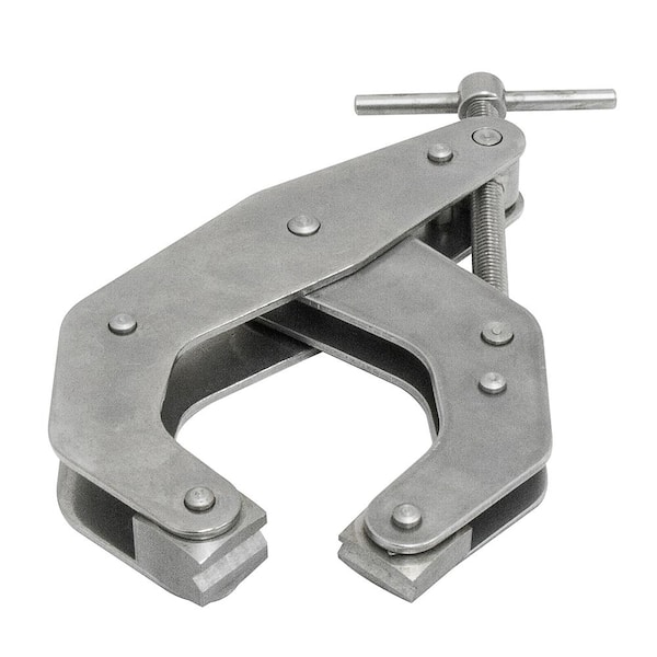 Kant-Twist 4-1/2 in. Jaw Stainless Steel Deep Reach T-Handle Cantilever Clamp