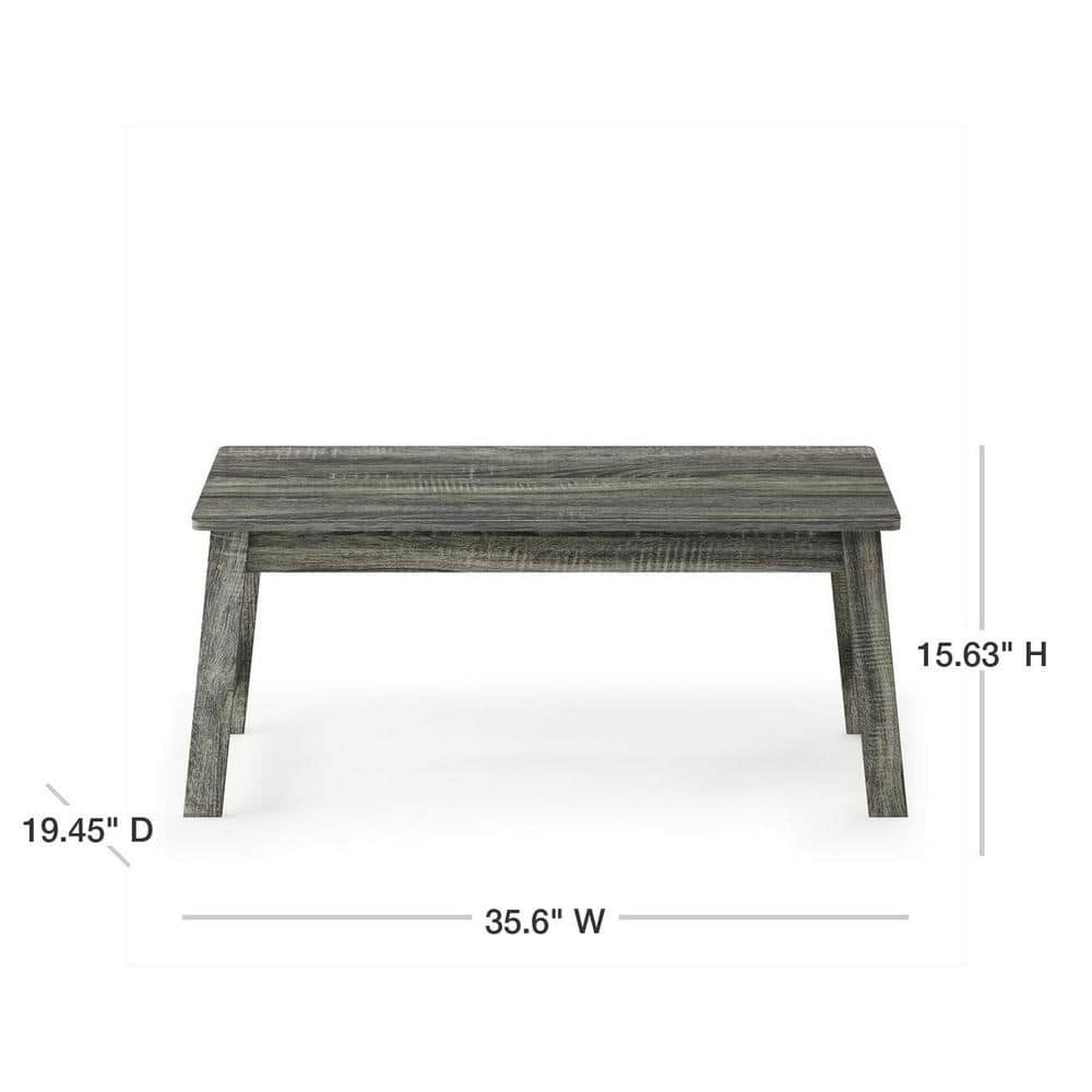 French Oak Grey Cottage Rectangular Wood Coffee Table