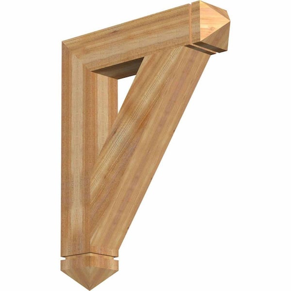 Ekena Millwork 6 in. x 38 in. x 30 in. Western Red Cedar Traditional Arts and Crafts Rough Sawn