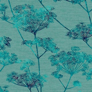 Hortus Teal Wallpaper