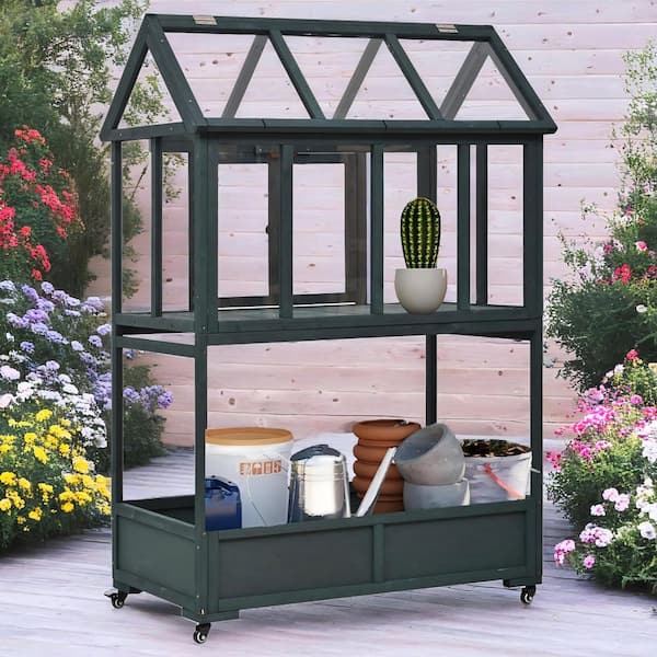 IALTRUISTIC 47 in. W x 23 in. D x 69 in. H Garden Wood Portable