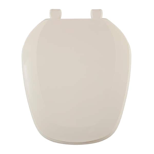 CENTOCO Eljer Emblem Round Closed Square Front Toilet Seat in Natural