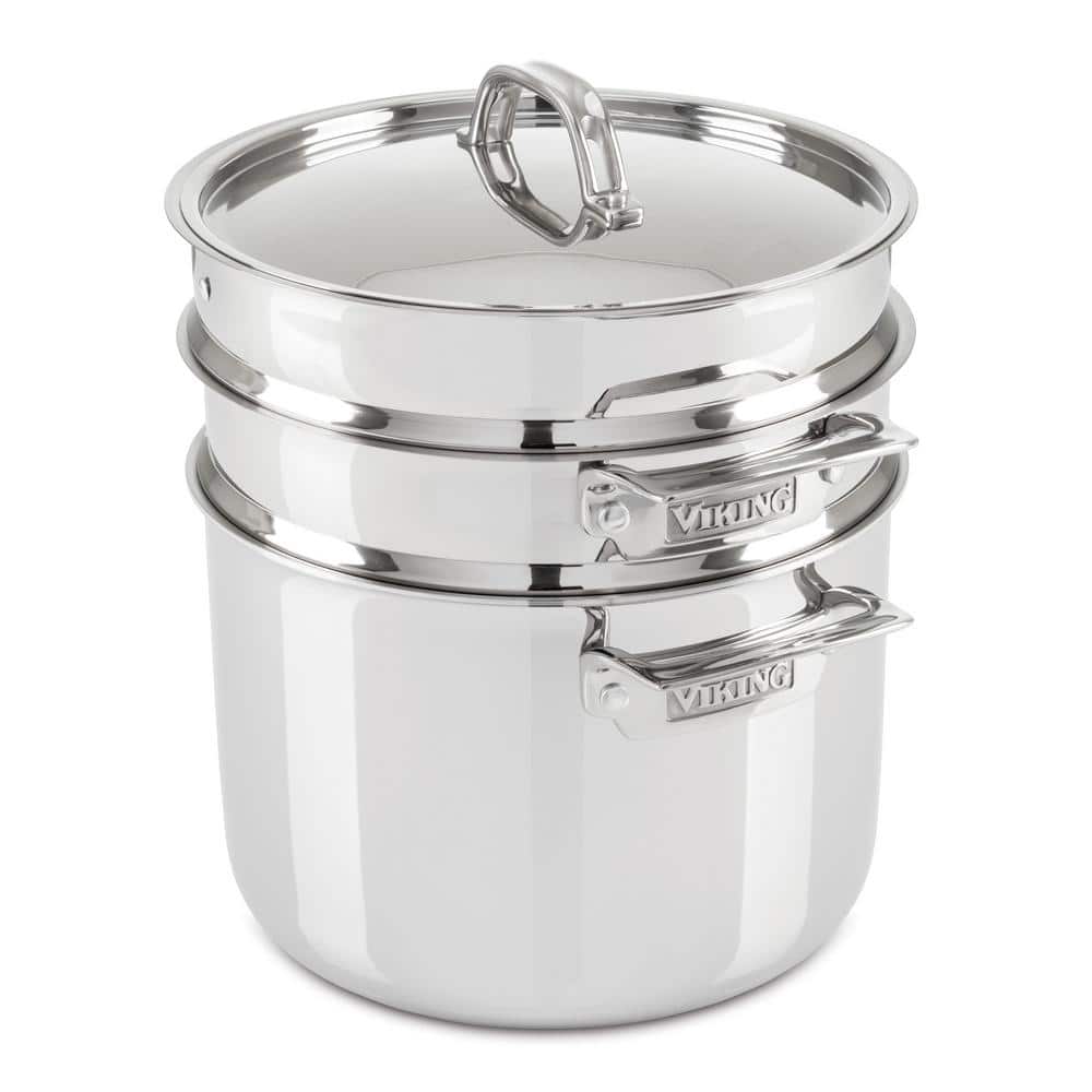 Viking 8-Qt. 3-Ply Multi Cooker with Pasta Pot Steamer Insert
