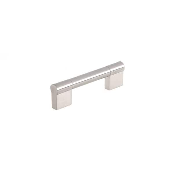 Richelieu Hardware Avellino Collection 3 3/4 in. (96 mm) Brushed Nickel Modern Cabinet Bar Pull