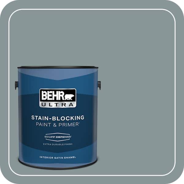 BEHR ULTRA 1 gal. #PPU12-15 Atmospheric Extra Durable Satin Enamel Interior Paint & Primer
