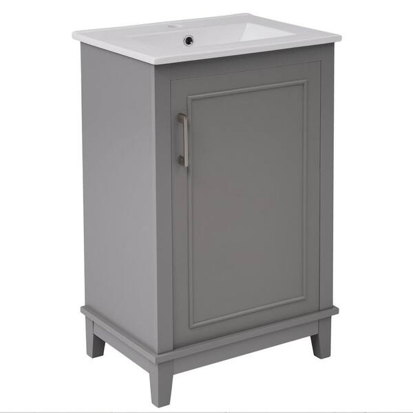 EPOWP 20 in. W x 15.5 in. D x 33.3 in. H Freestanding Bath