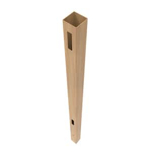 5 in. x 5 in. x 108 in. Horizontal Fence Vinyl End Post Cypress