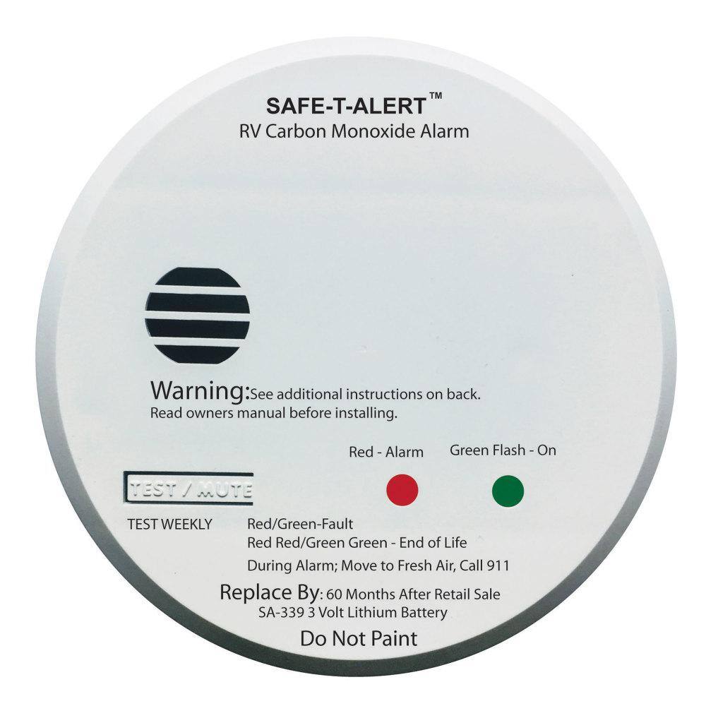 MTI Industries RV carbon Monoxide Alarm Battery Operated, White SA339