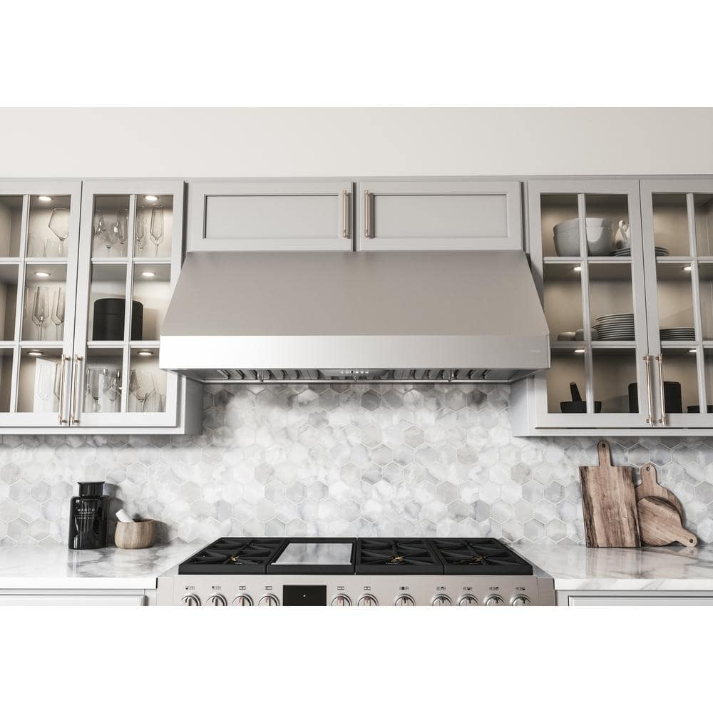 Tempest II 48" Stainless Steel Convertible Wall Mounted Range Hood