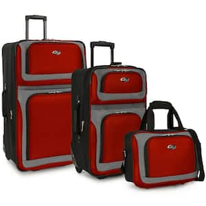 U.S. Traveler Forza Red Softside Rolling Suitcase Luggage Set (2-Piece)  US08141R - The Home Depot
