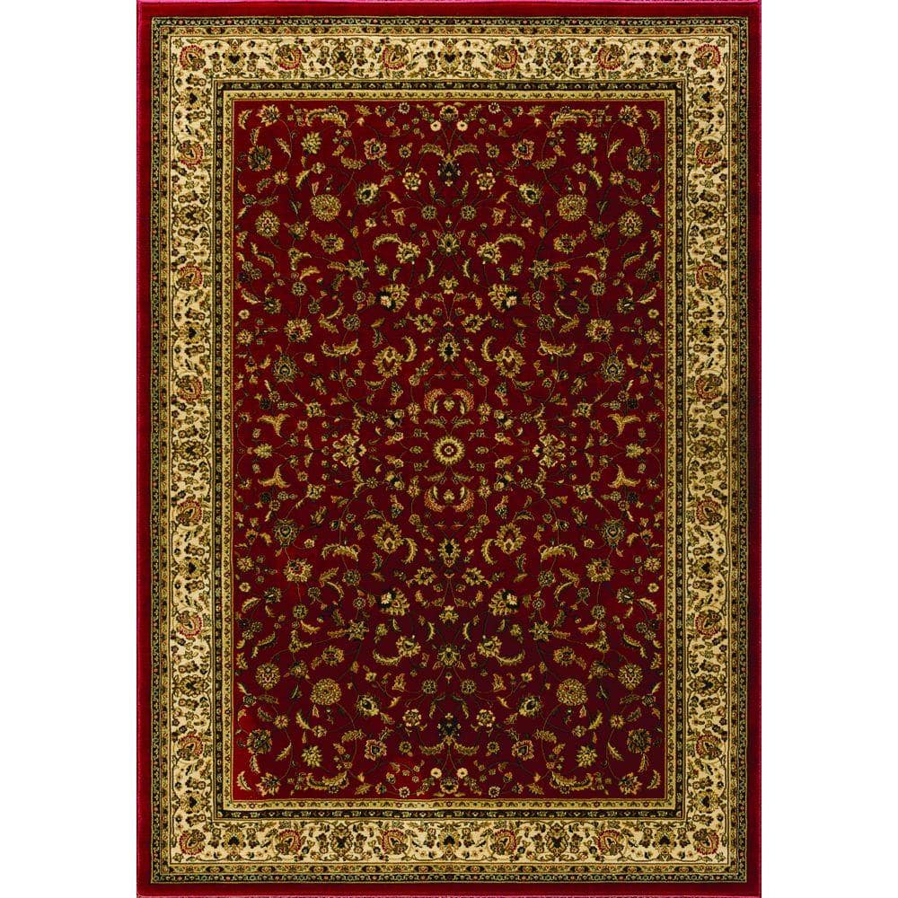 Natco Sapphire Sarouk Claret 5 ft. x 8 ft. Area Rug 4341.21.60ME - The ...