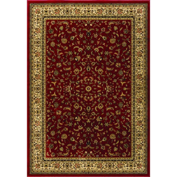 Natco Sapphire Sarouk Claret 5 ft. x 8 ft. Area Rug