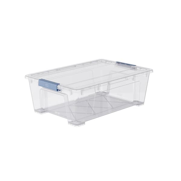 32-Qt. Clear Latching Vista Stack Storage Tote