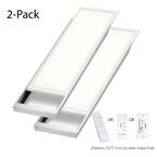 1 ft. x 4 ft. 400W Equivalent 4200LM Dimmable CCT White Integrated LED Panel Light Flush Mount Troffer w/ Frames (2-PK)
