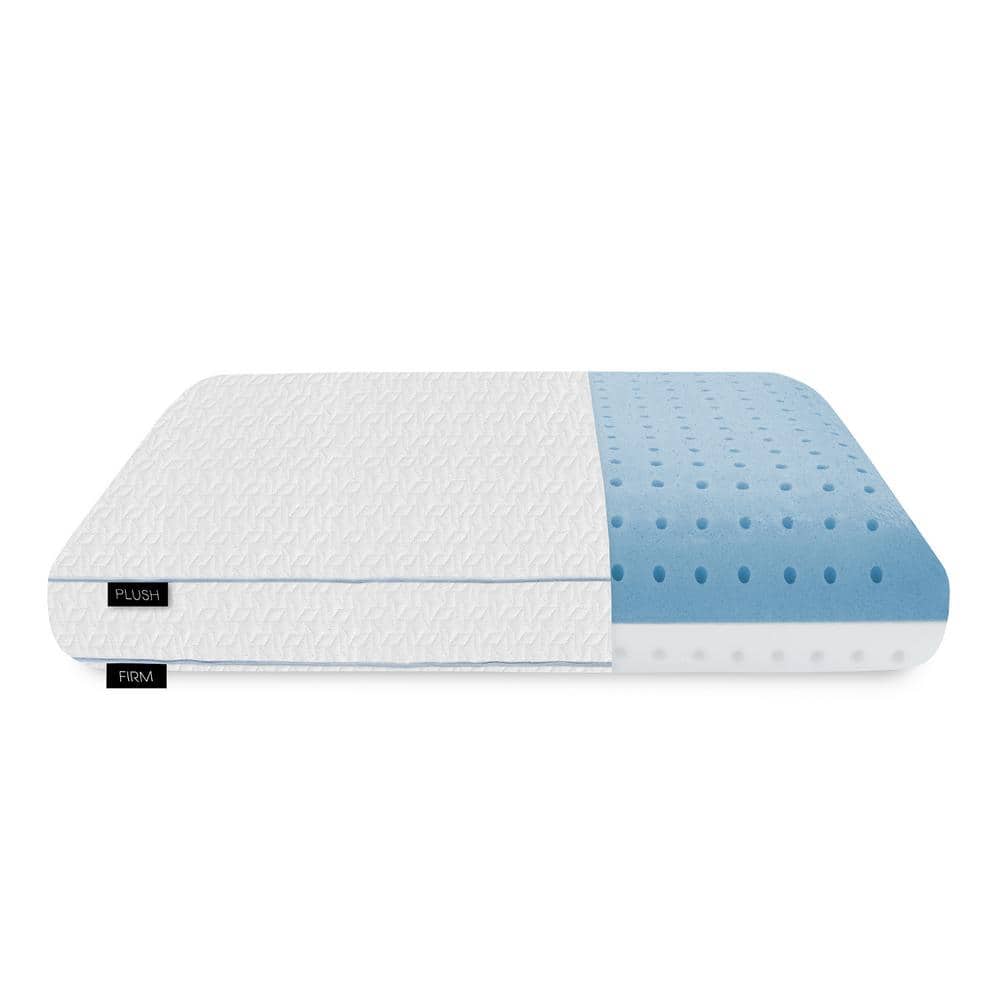 Oversized White Reversible Memory Foam Bed Pillow