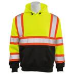 W376BC 4X-Large HVL/Black Bottom Polyester Safety Sweatshirt