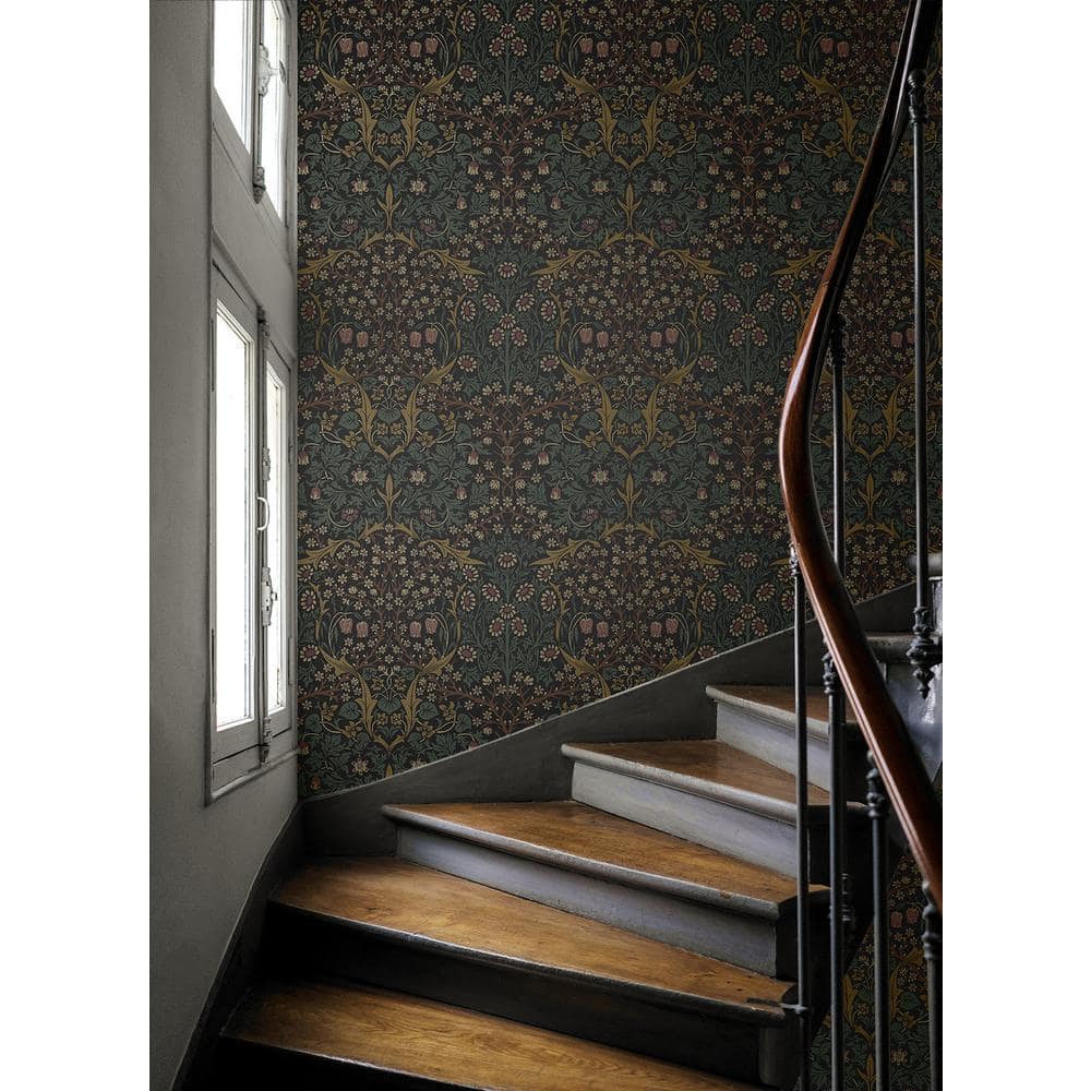 Victorian Garden Blacksmith & Cliffside Peel and Stick Wallpaper