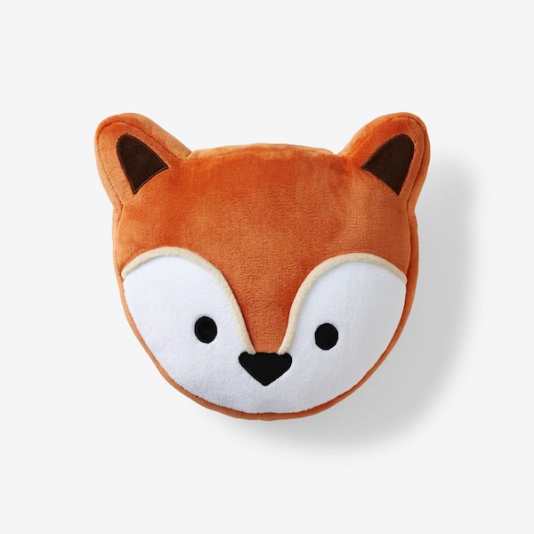 Company Kids Orange Fox 75 in. x 54 in. Throw Pillow