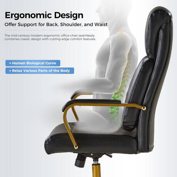 Ergonomic office online chair mid century