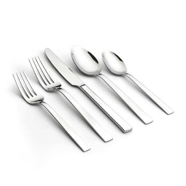 Unbranded Emma 20-Piece Silver 18/0 Stainless Steel Flatware Set (Service for 4)