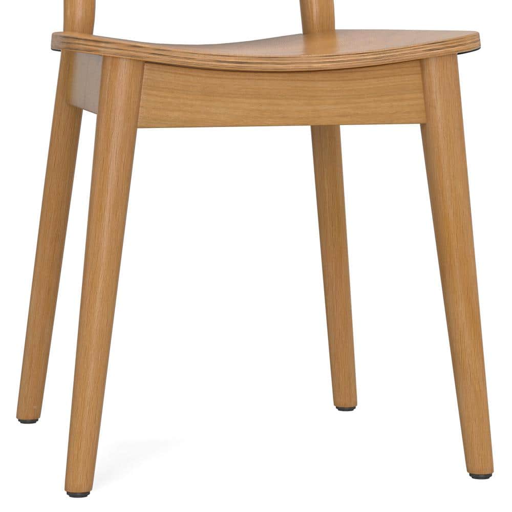 Rachel Natural Rattan and Beech Wood Side Chair Set