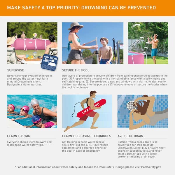 Intex 7 ft. x 5 ft. Rectangular 23.62 in. Deep Above Ground Pool