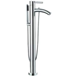 Wyndham Collection Taron Single-Handle Freestanding Tub Faucet in 
