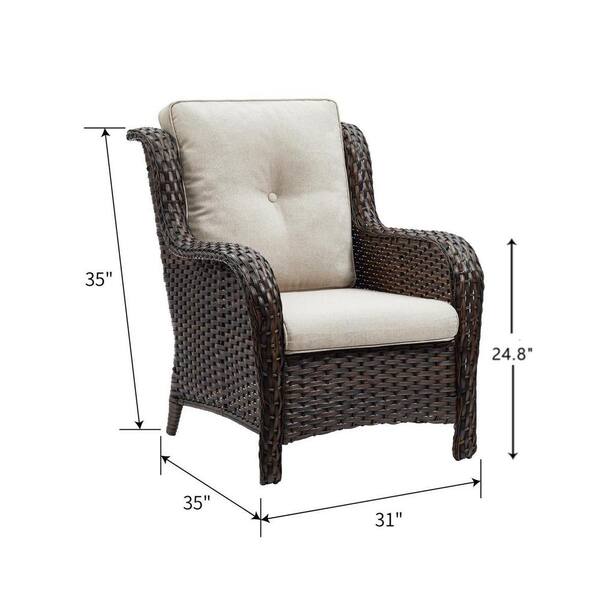 wicker chair dimensions