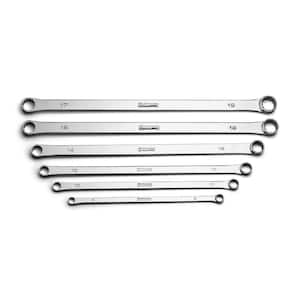 Metric 8-19 mm 0-Degree Offset Extra-Long Box End Wrench Set (6-Piece)
