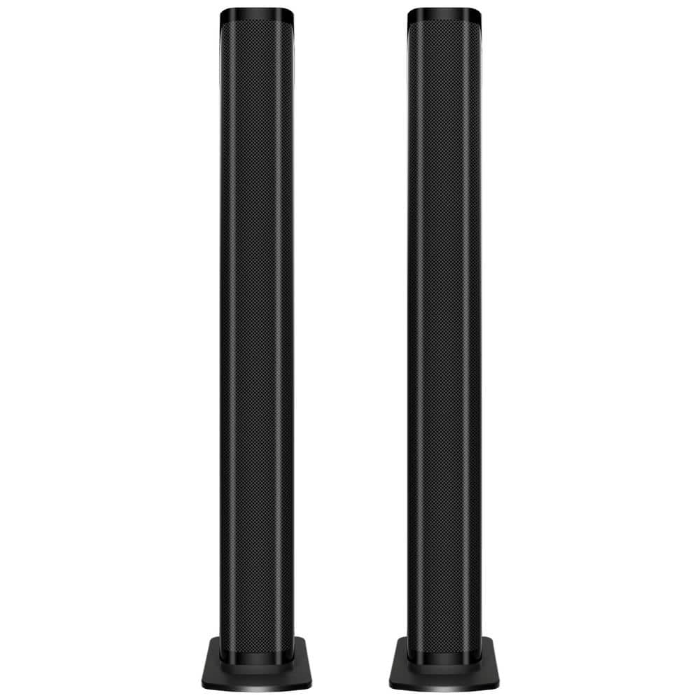 Bright Lines Dual 20 in. 1-Channel per unit - total of 2 Channels Bluetooth, LED HD Soundbars, Black, Pack of 2 speakers -  iLive, ITB2024B