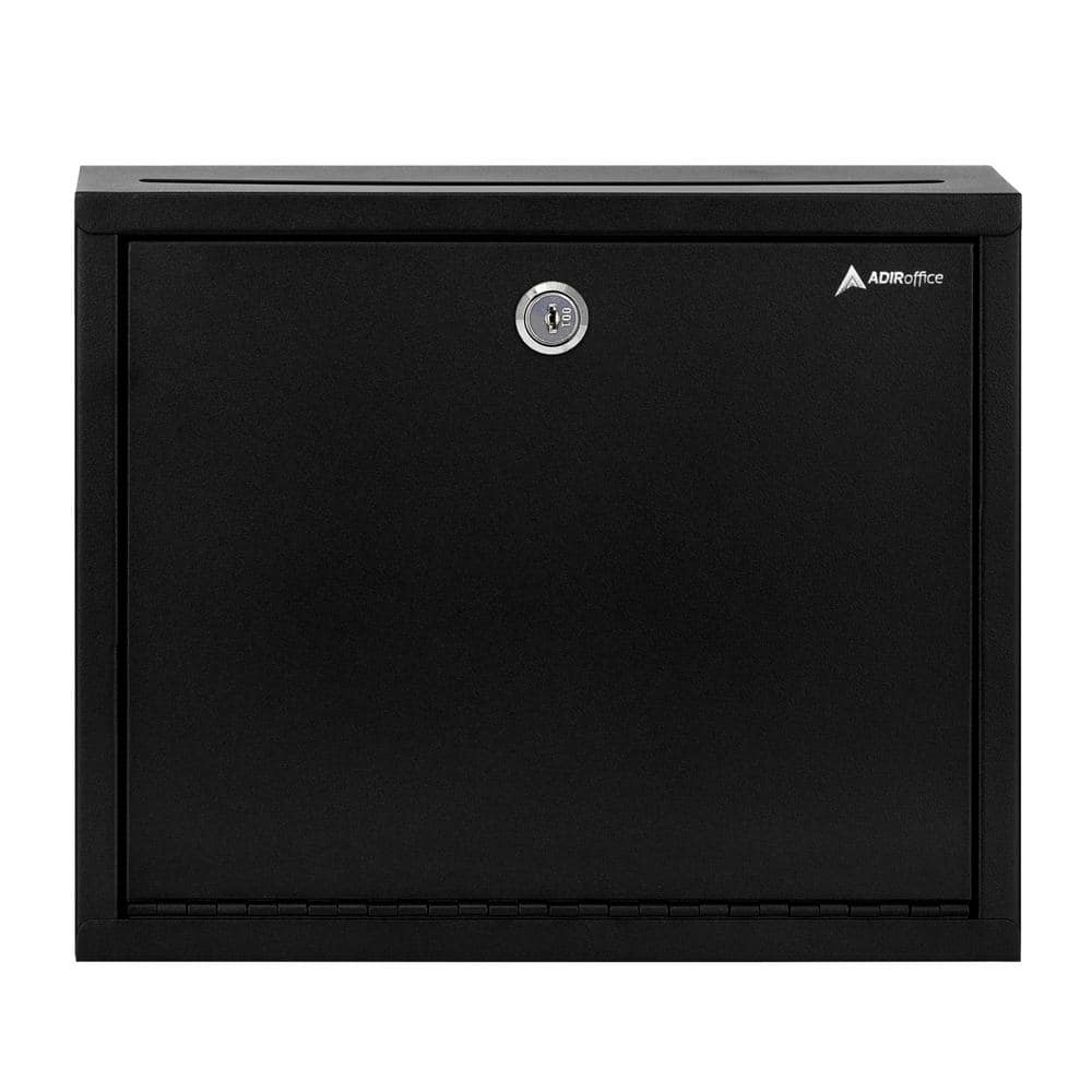 Large Size Black Steel Multi-Purpose Secure Drop Box Mailbox