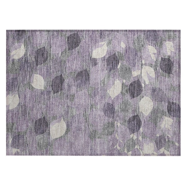 Chantille Machine Washable Indoor/Outdoor Abstract ACN2444 Purple 2 ft. x 3 ft. Accent Rug