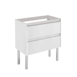 Ambra 80 Base 31.1 in. W x 17.6 in. D x 32.4 in. H Bath Vanity Cabinet without Top in Matte White