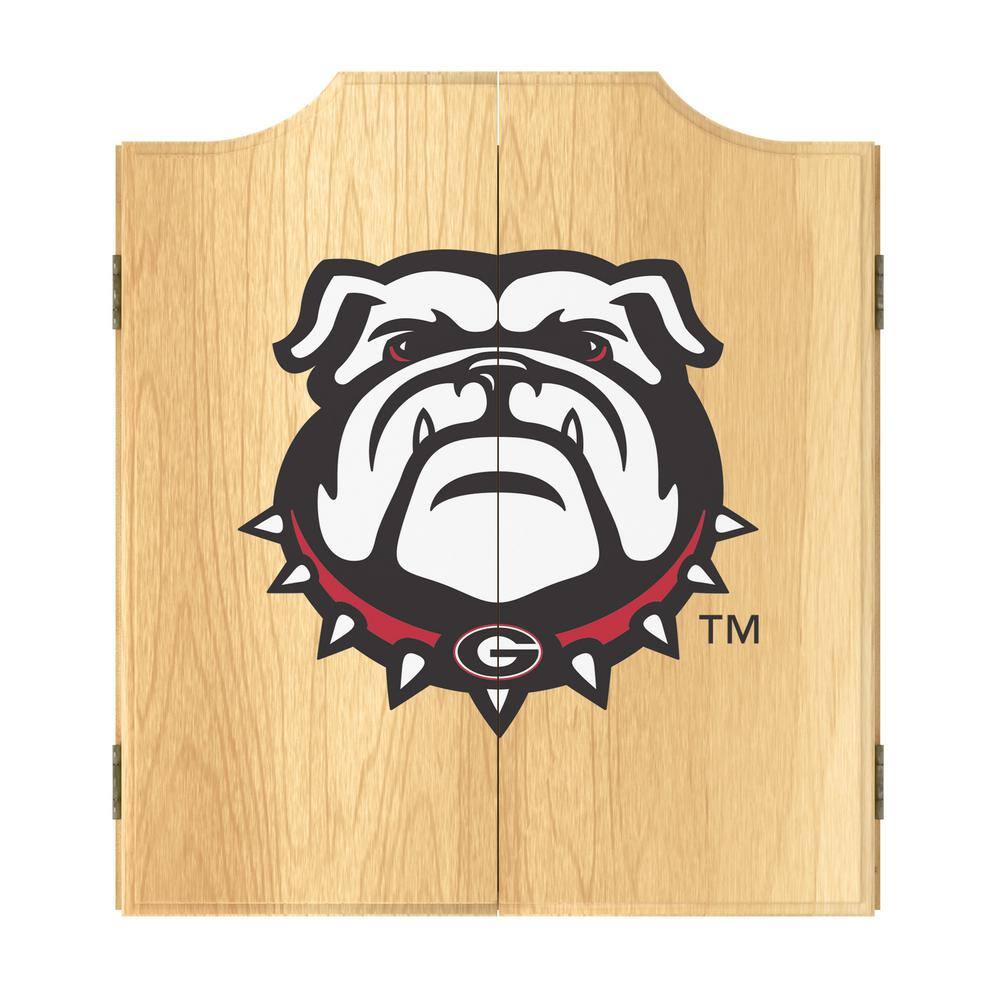 University of Bulldog 20.5 in. Dart Board with Darts