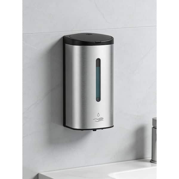 Automatic Wall Mount Liquid Soap Dispenser, Commercial Stainless Steel with 25 oz. Large Capacity, Brushed