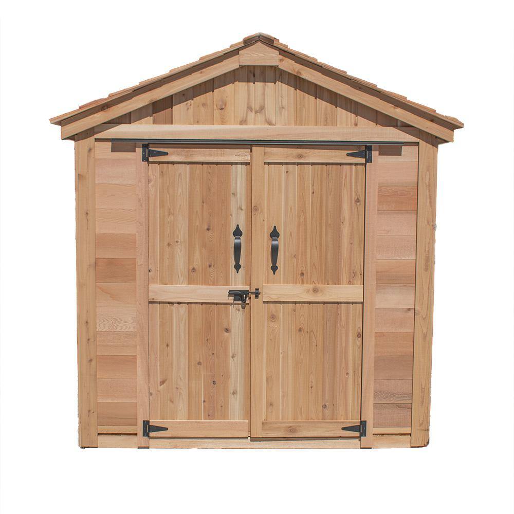 Outdoor Living Today 6 ft. W x 4 ft. D Cedar Wood Shed Space Master