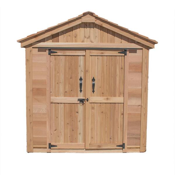 Outdoor Living Today 6 ft. W x 4 ft. D Cedar Wood Shed Space Master