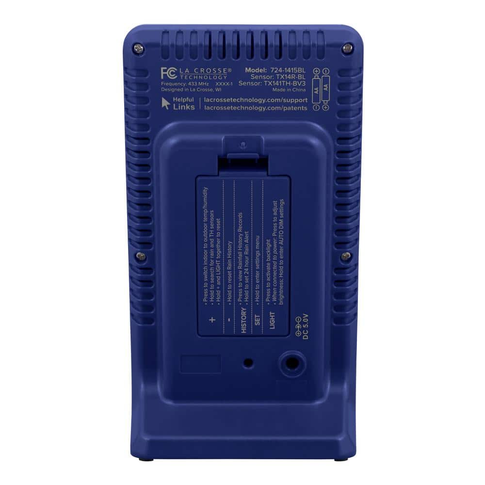 Wireless Digital Rain Station with Humidity and Temperature Sensor