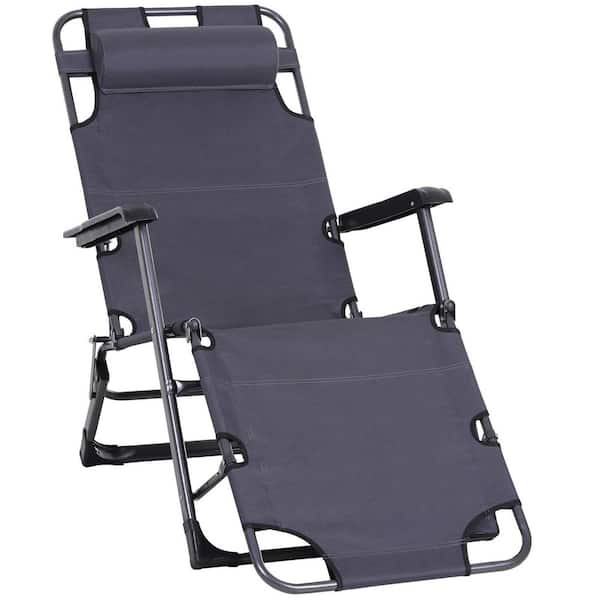 Tenleaf Metal Adjustable Folding Outdoor Chaise Lounge Chair