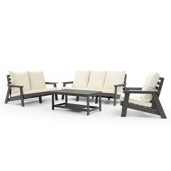 moda furnishings Penny Metal Outdoor Dining Table with Extension