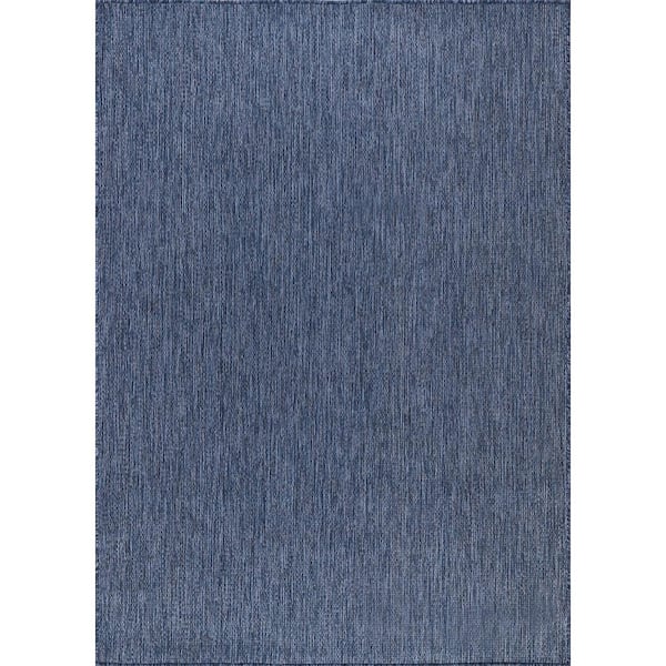 Beverly Rug 5 X 7 Azure Aloha Washable Solid Indoor Outdoor Area Rug