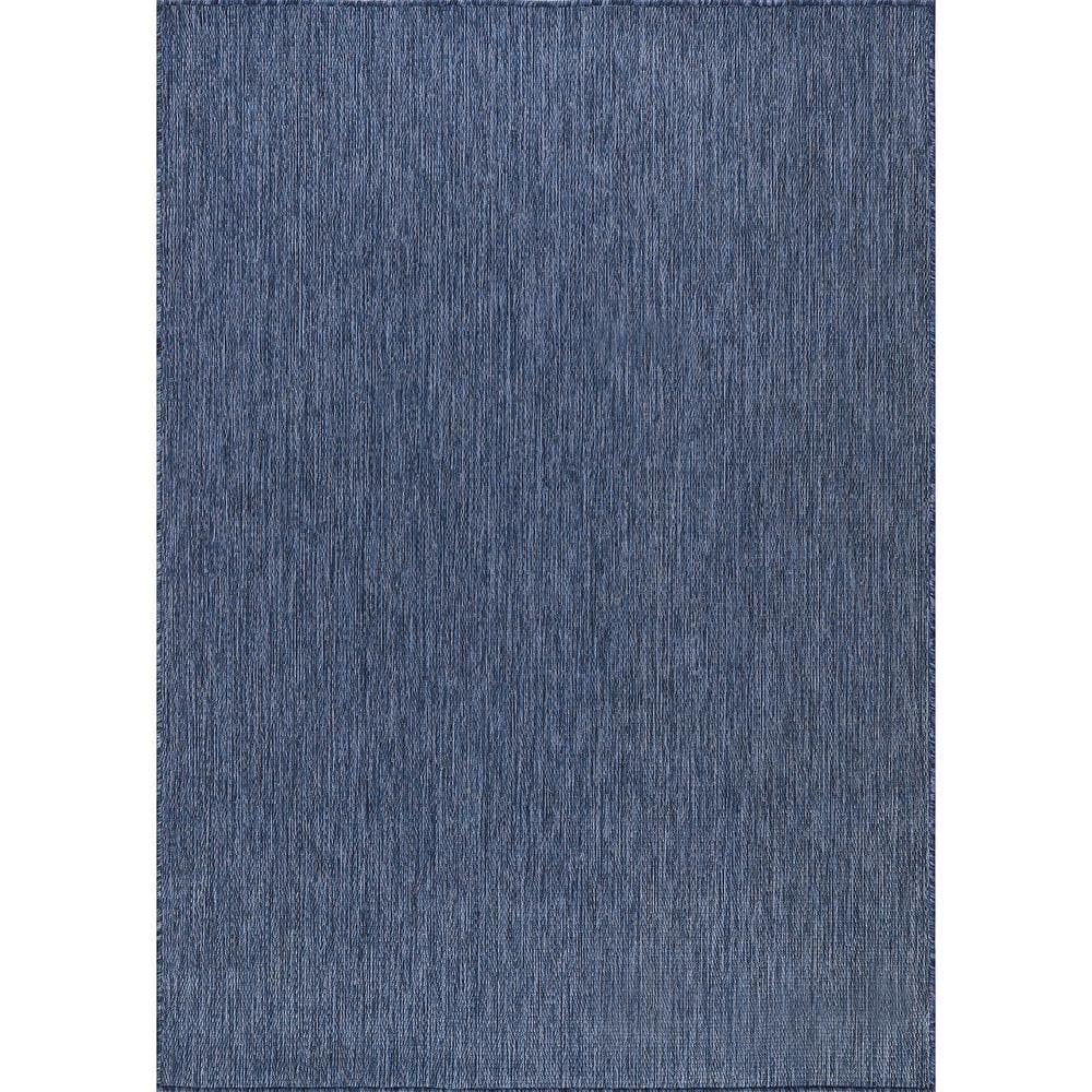 Beverly Rug 8 X 10 Azure Aloha Washable Solid Indoor Outdoor Area Rug ...