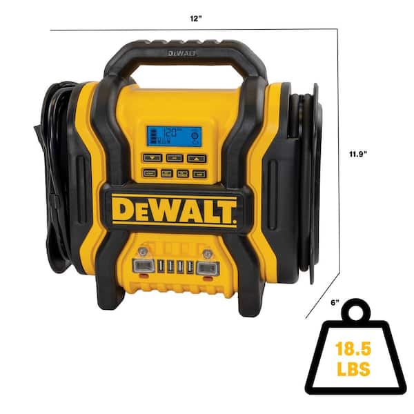 DEWALT 1600 Peak Amp Automotive Jump Starter, Portable Power