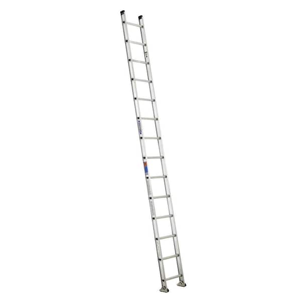 Werner 14 ft. Aluminum D-Rung Straight Ladder with 300 lb. Load Capacity Type IA Duty Rating