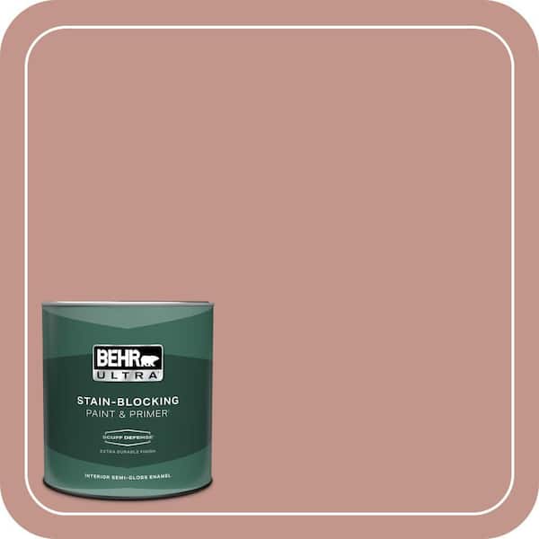 BEHR ULTRA 1 qt. #MQ1-18 Pressed Blossoms Extra Durable Semi-Gloss Enamel Interior Paint & Primer