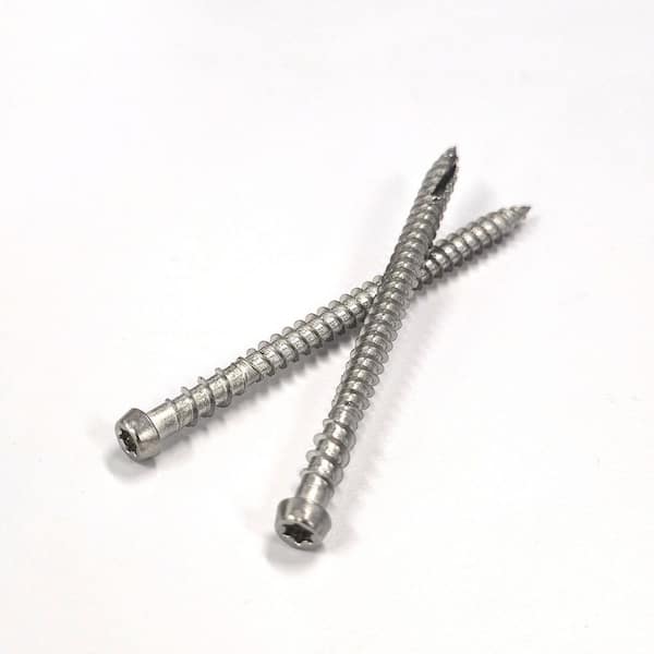 #10 x 3 in. Star Trim Head Grade 316 Stainless Steel Composite Deck Screws (375-pieces)