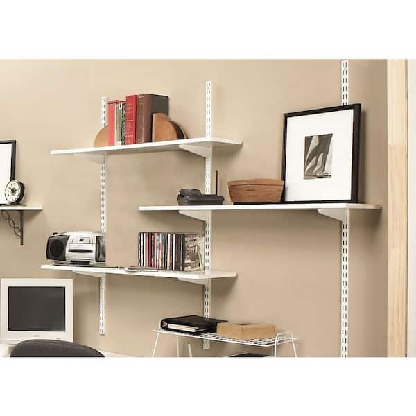 White Laminated Wood Shelf 12 in. D x 72 in. L